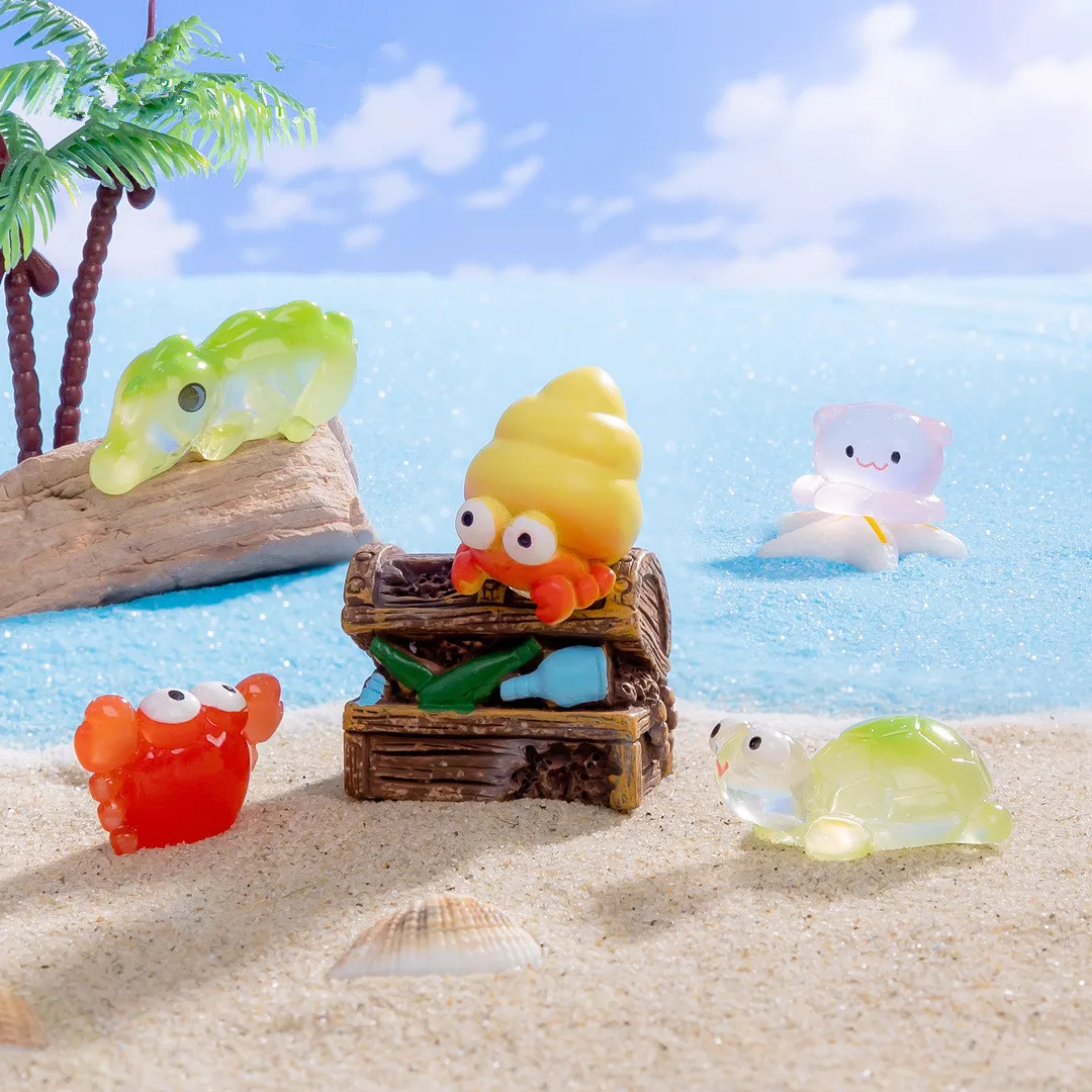 Статуэтки миниатюры милые мини морские животные рыба коралл микро-Ландшафтные