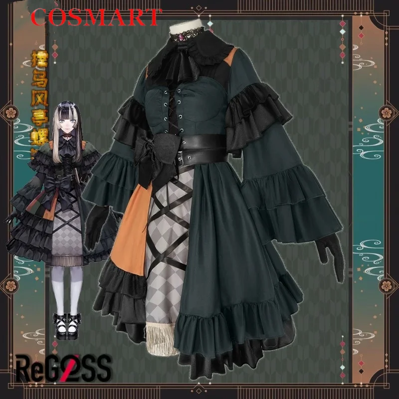 COSMART Vtuber Jvaauutei Raden платье косплей костюм Cos игры аниме вечерние униформа Хэллоуин