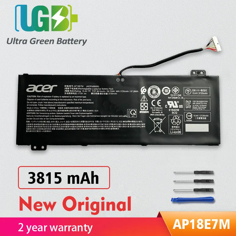 

UGB New Original AP18E7M Battery For Acer N18C3 N18C4 Nitro 5 AN515-54 AN515-43 AN517-51 AN715-51 Aspire 7 A715-74/74G AP18E8M