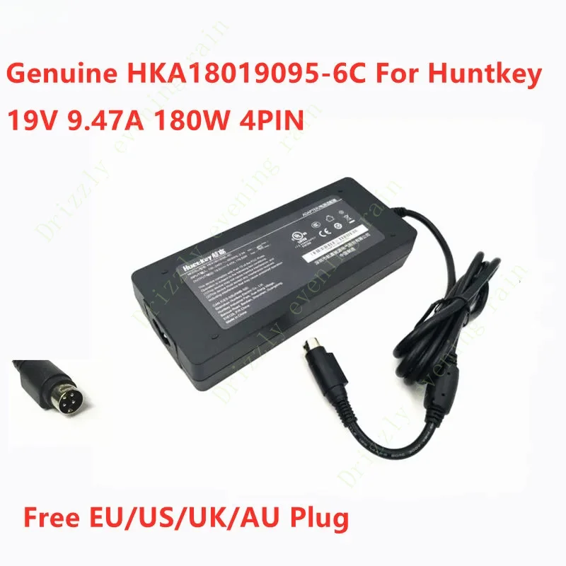 Подлинный для охотничьего ключа HKA 18019095 -6C 19V 9.47A 179.93W 180W 4PIN -7А адаптер переменного