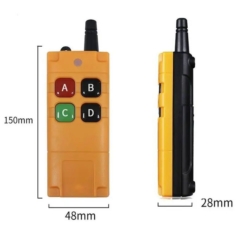 433 МГц RF беспроводной DC12V 24V 10A 4-канальный пульт дистанционного управления