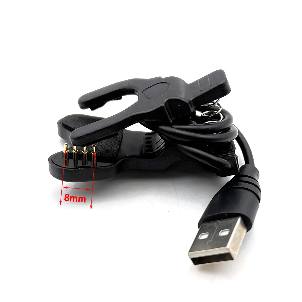 

Новый универсальный USB-кабель для смарт-часов, соединитель для зарядки, зажим, 4 контакта, 8 мм или 9 мм интерфейс, аварийный резервный соединитель