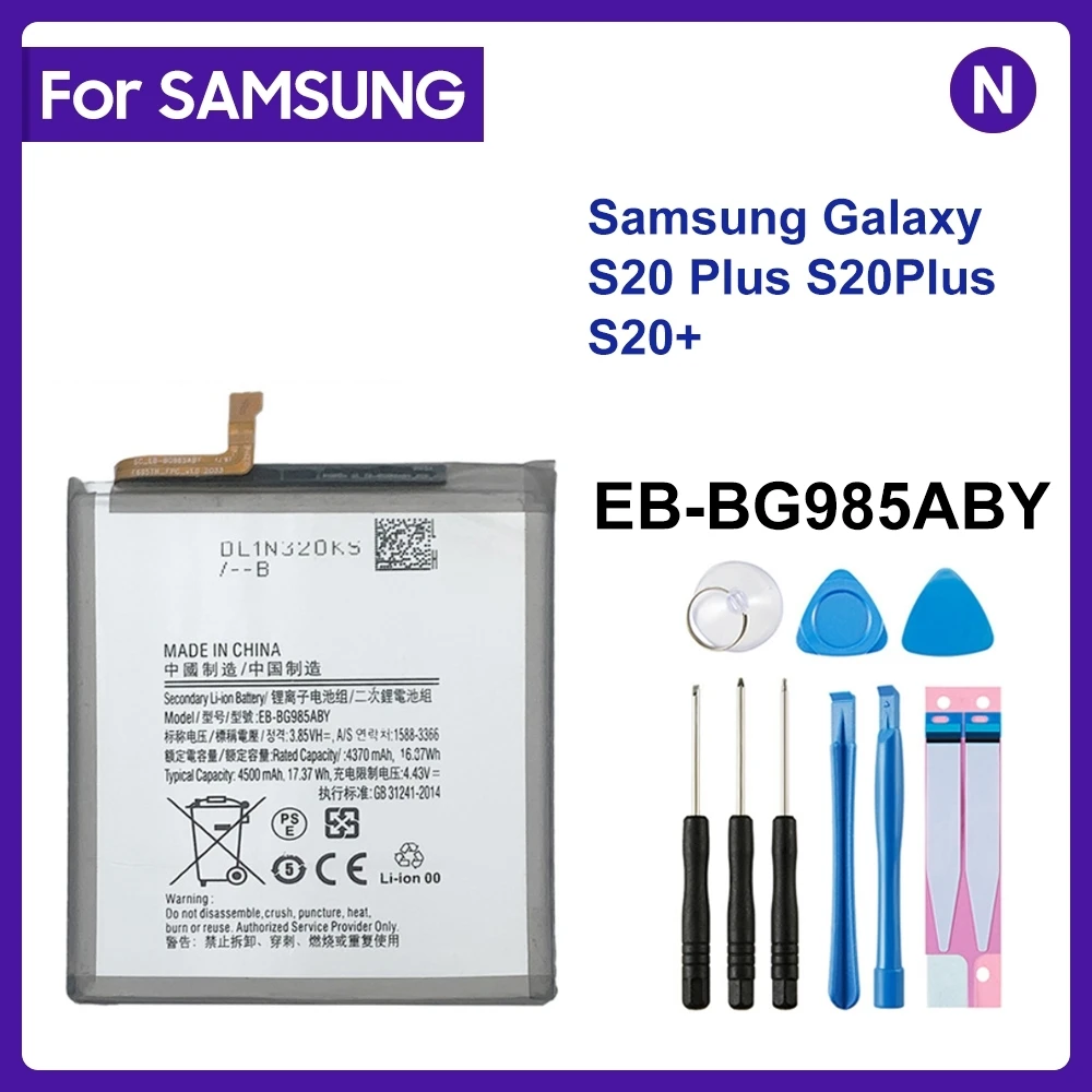 

SAMSUNG Orginal EB-BG985ABY 4500mAh Replacement Battery For Samsung Galaxy S20 Plus S20Plus S20+ Mobile phone Batteries +Tools