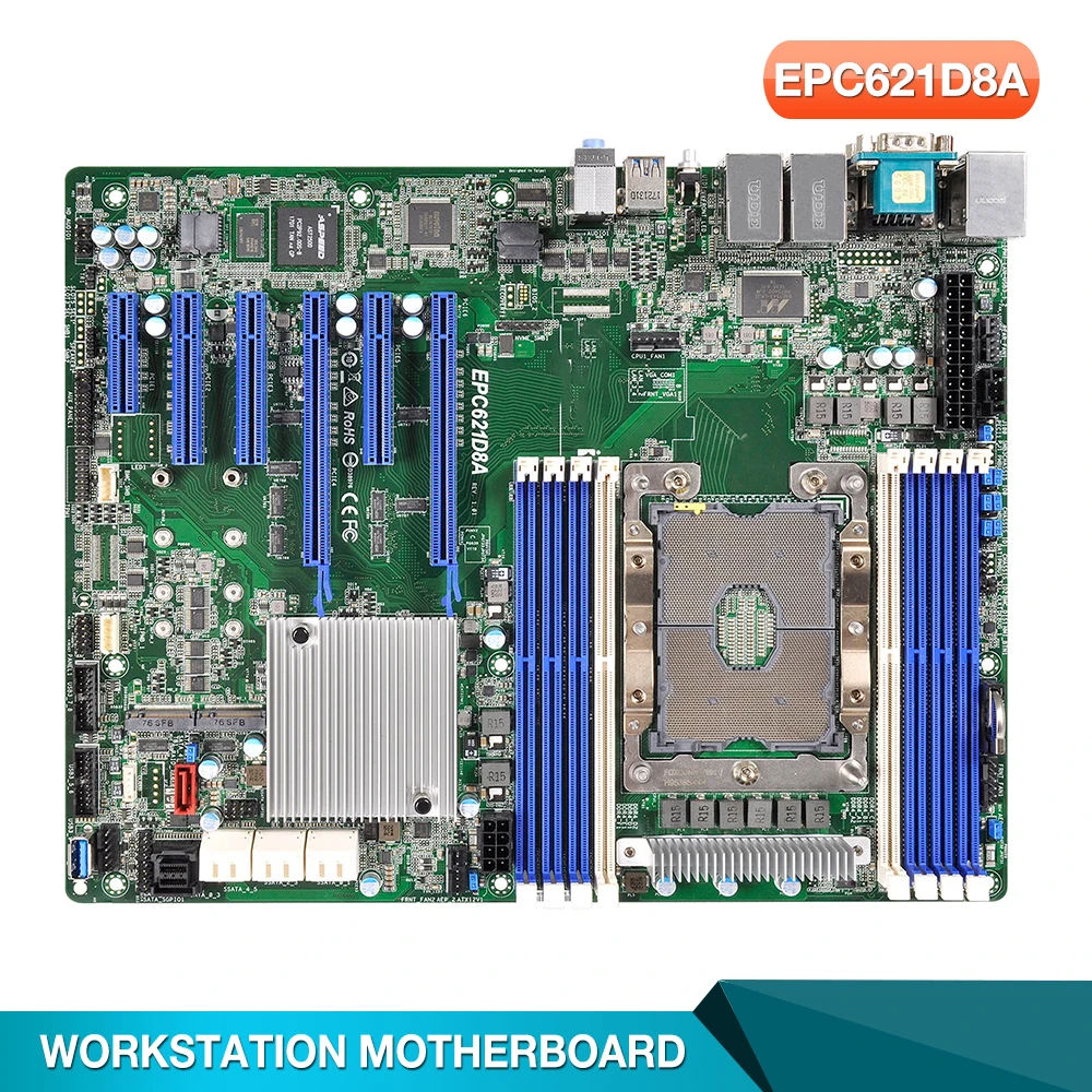 

EPC621D8A For ASRock Rack Workstation Server Motherboard LGA3647 IPMI 4 Gigabit Ethernet Ports