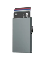 card holder wallet minimalist slim metal rfid blocking card protector pop up credit card wallets for men