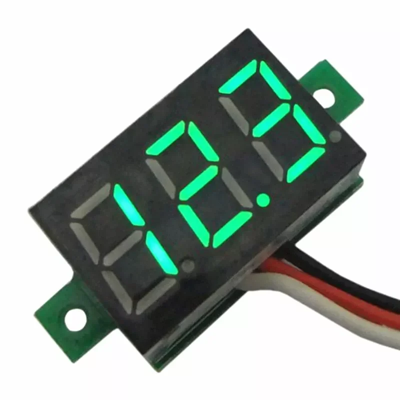 

NEW Voltage Meter DC LED Voltmeter 0-30V Auto Car Mobile Power 0.28 inch Digital Motorcycle Tester Detector 12V Red Green Blue
