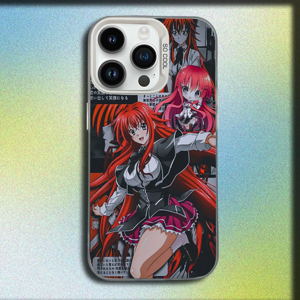 Фото Чехол для телефона R-Rias Gremory High School DxD для iPhone 16,15,14,13,12,11, Mini, Pro, SE, MAX, белый матовый противоударный чехол №2