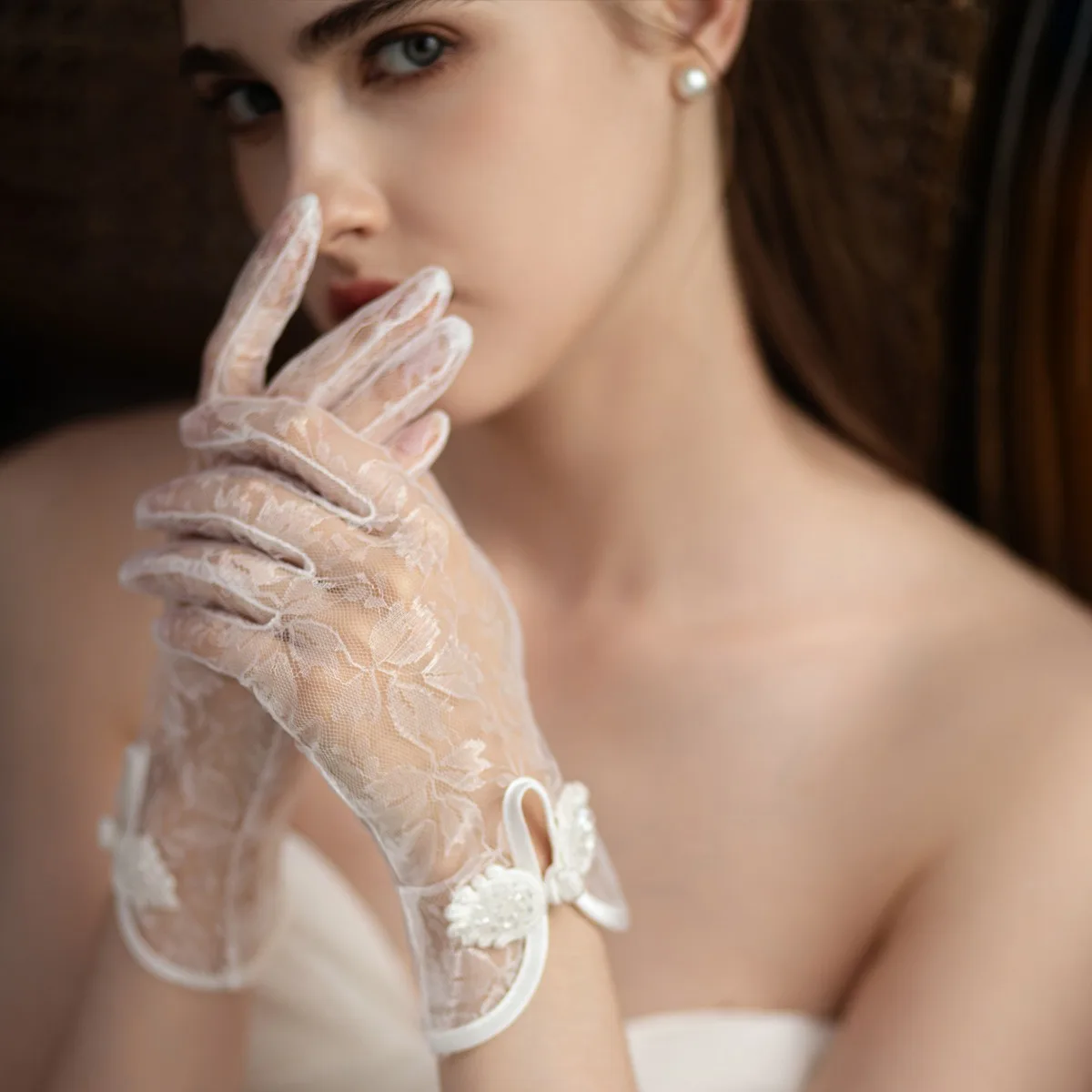 Кружевные свадебные перчатки 2024 уникальные аксессуары для свадьбы