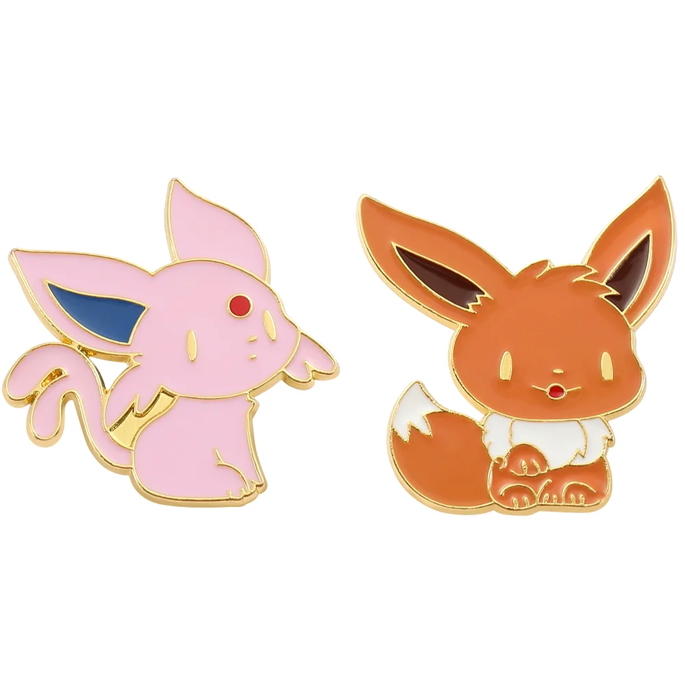 

Anime Pokemon Enamel Pin Cartoon Figure Espeon Flareon Eevee Metal Badge Brooch Backpack Clothing Lapel Pin Jewelry Accessories