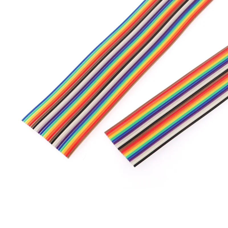 

6P/10P/12P/14P/16P/20P/40P 1.27mm PITCH Grey Flat Ribbon Cable 6/8/10/16/20/40 Pin 28AWG WIRE for IDC FC 2.54MM Connector 2Meter