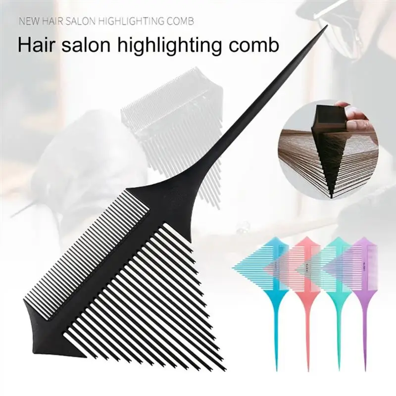 

Hair Dyeing Comb Multifunctional Pointed-tail Triangle Pick Comb Anti-static Split Teeth Portable Comb Hairdressing Styling Tool