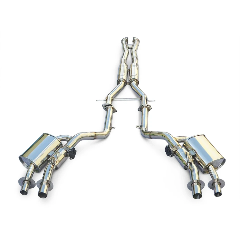 Для Kia Stinger 3.3T 2018-2024 гоночный глушитель выхлопной трубы из нержавеющей стали с