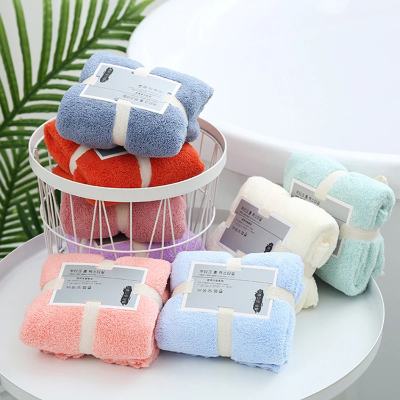

35*75cm Luxury Coral Velvet Towel Super Soft Quick-drying Towels Absorbent Microfiber Comfort Home Bath Face Towel Washrag