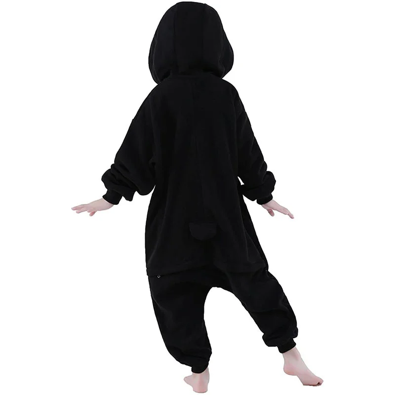 Family Kigurumi Pajamas Black Penguin Animal Onesie Cosplay Costume Pajamas For Babies Kids and Adults