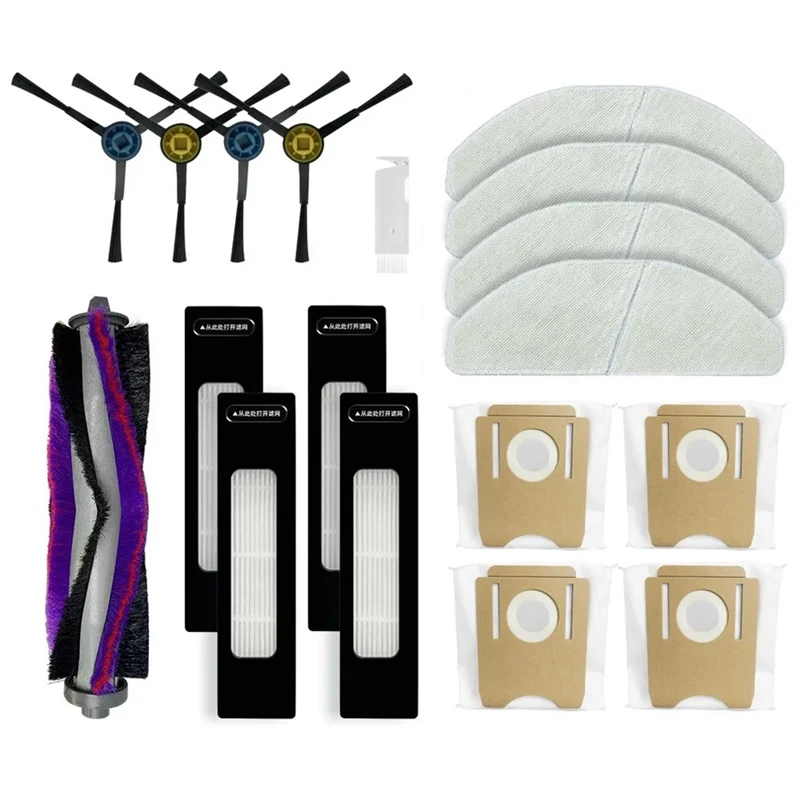 

For Midea S8 / S8+ Plus Robot Vacuum Cleaner Spare Parts Main Side Brush Hepa Filter Mop Cloth Dust Bag