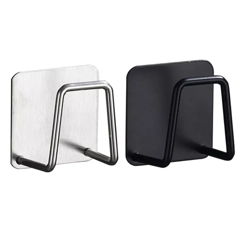 

Kitchen Sponges Holder Self Adhesive Sink Sponges Drain Drying Rack Stainless Steel Storage Holder Kitchen Sink Accessories#