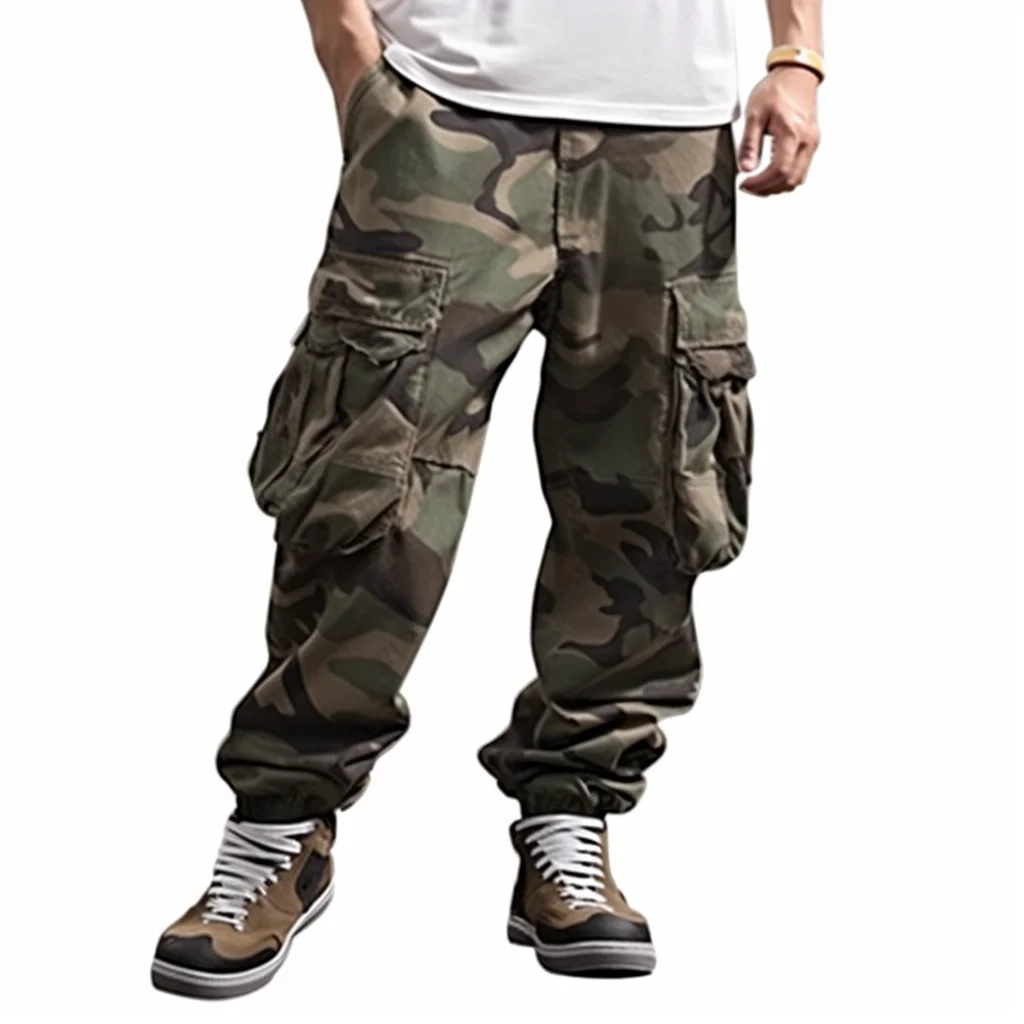 

Men's Baggy Camo Multiple Pockets Cargo Pants