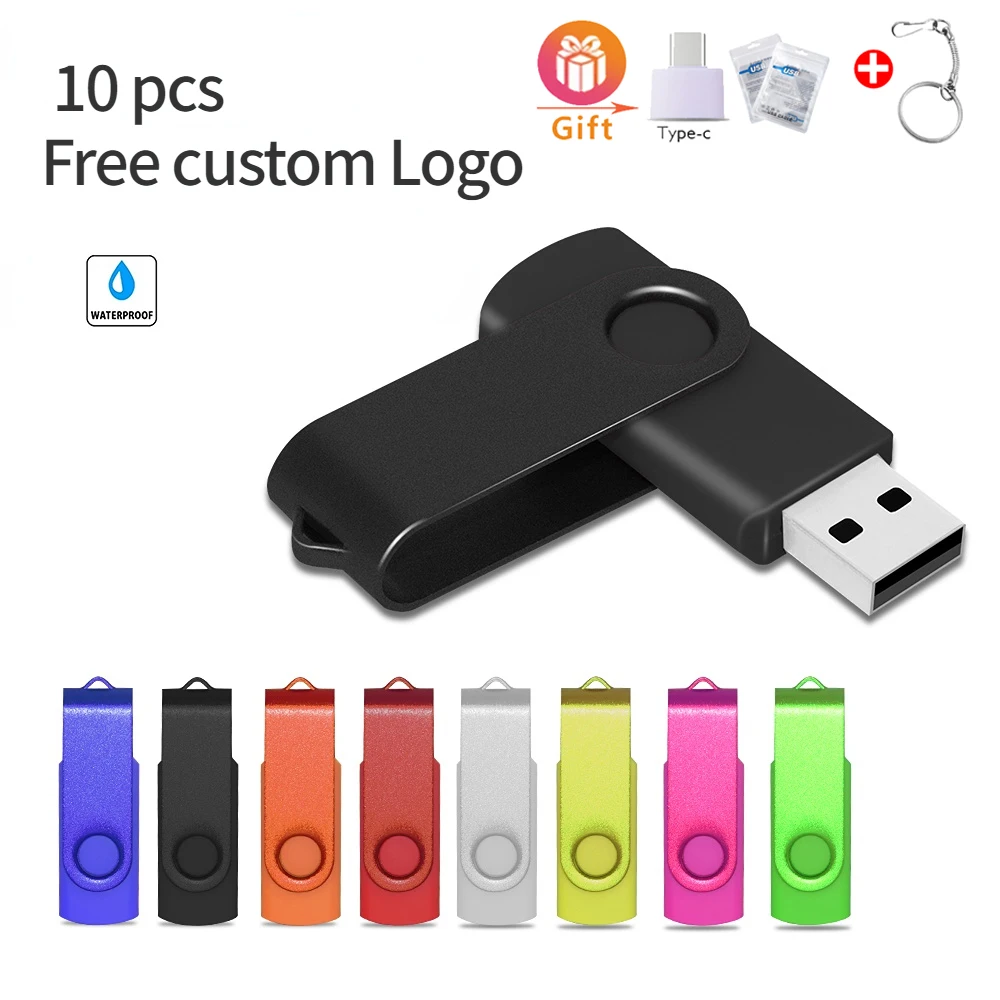

10PCS/lot Colour USB 2.0 Flash Drive Pen Drive 2GB 4GB 8GB 16GB Pendrive Memory Stick 32GB 64GB USB Stick Gift Free Custom LOGO