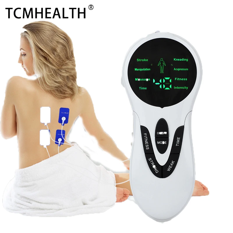 

TCMHEALTH Multi-function Low-frequency Pulse Physiotherapy Instrument USB Charging English Screen Meridian Acupoint Patch Massag