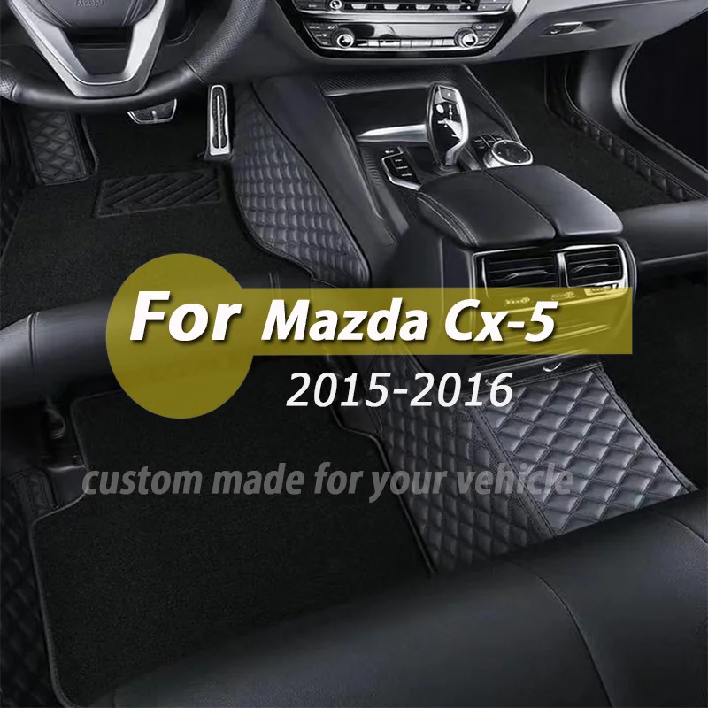 

Carpets For Mazda Cx-5 cx5 2016 2015 Car Floor Mats Interior Accessories Waterproof Anti Dirty Protector Covers Leather Rugs