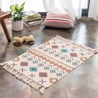 cute floor mat bohemian handmade tassel kitchen rug room decor small rug ethnic style design area rug for living room