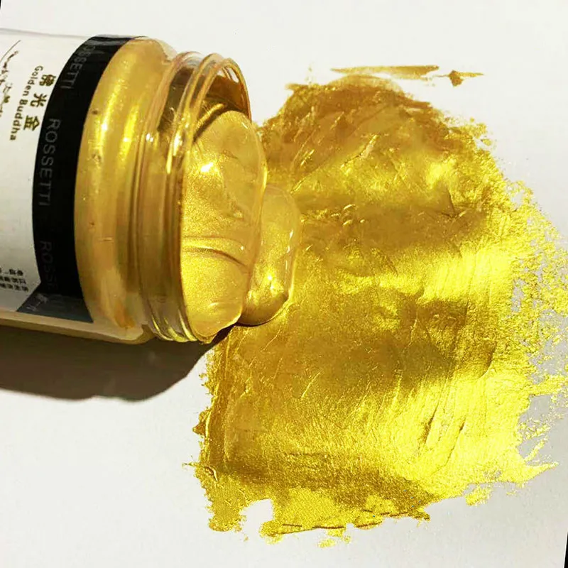 

300ml Gold Acrylic Paint - Waterproof Paint for Walls, Models, and Iron Doors - DIY Art Supplies
