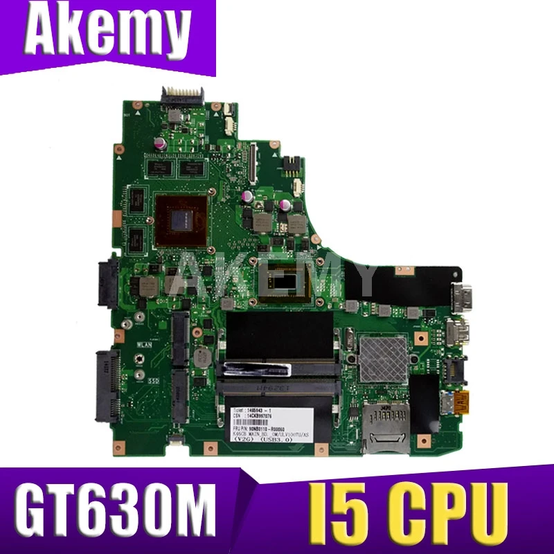 

Материнская плата XinKaidi K46CB/K46CM для ноутбука ASUS K46CB K46CM K46C K46, протестированная оригинальная материнская плата I5-3317U GT630M
