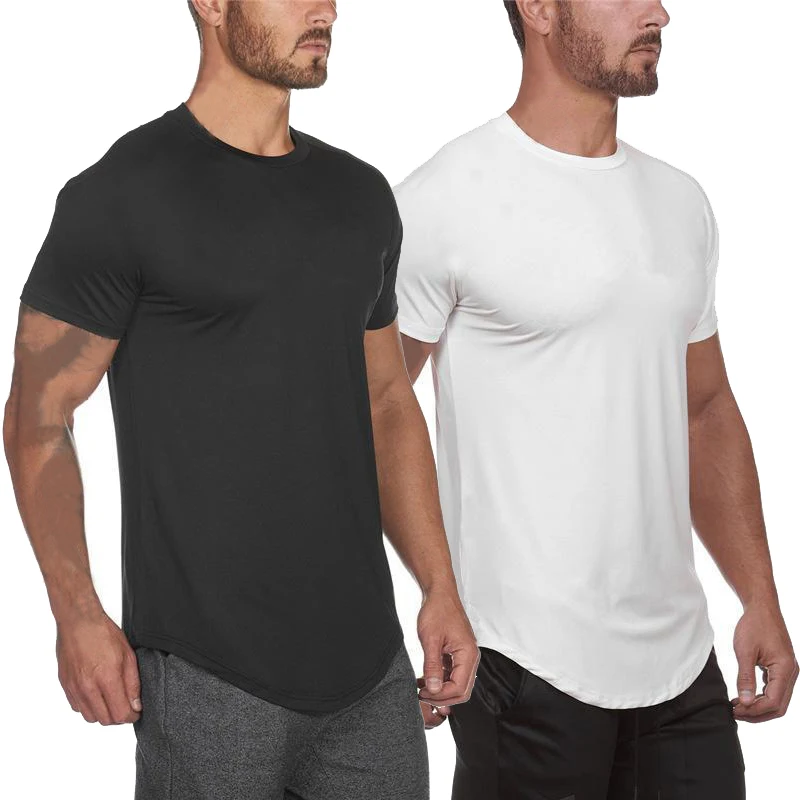 

Новая уличная одежда, мужская удлиненная футболка, мужские футболки Swag, однотонные футболки, мужская одежда