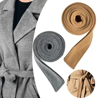 woolen sash trench coat overcoat jacket unisex tie faux wool belt ladies decorative wide belt with double sided belt accessories