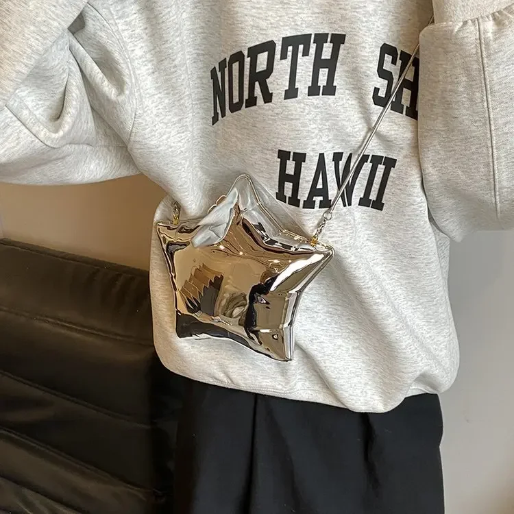 Элегантные женские вечерние сумки с золотой и серебряной цепочкой новинка 2024