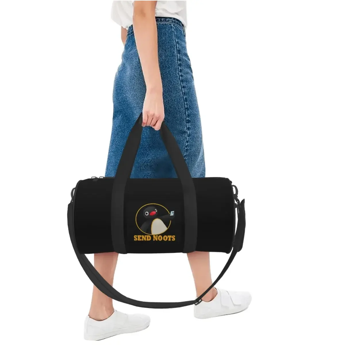 Фото Pingu Pinga Penguin TV Большая спортивная сумка Водонепроницаемая дорожная сумка Duffle Сумки Сумка для фитнеса №2