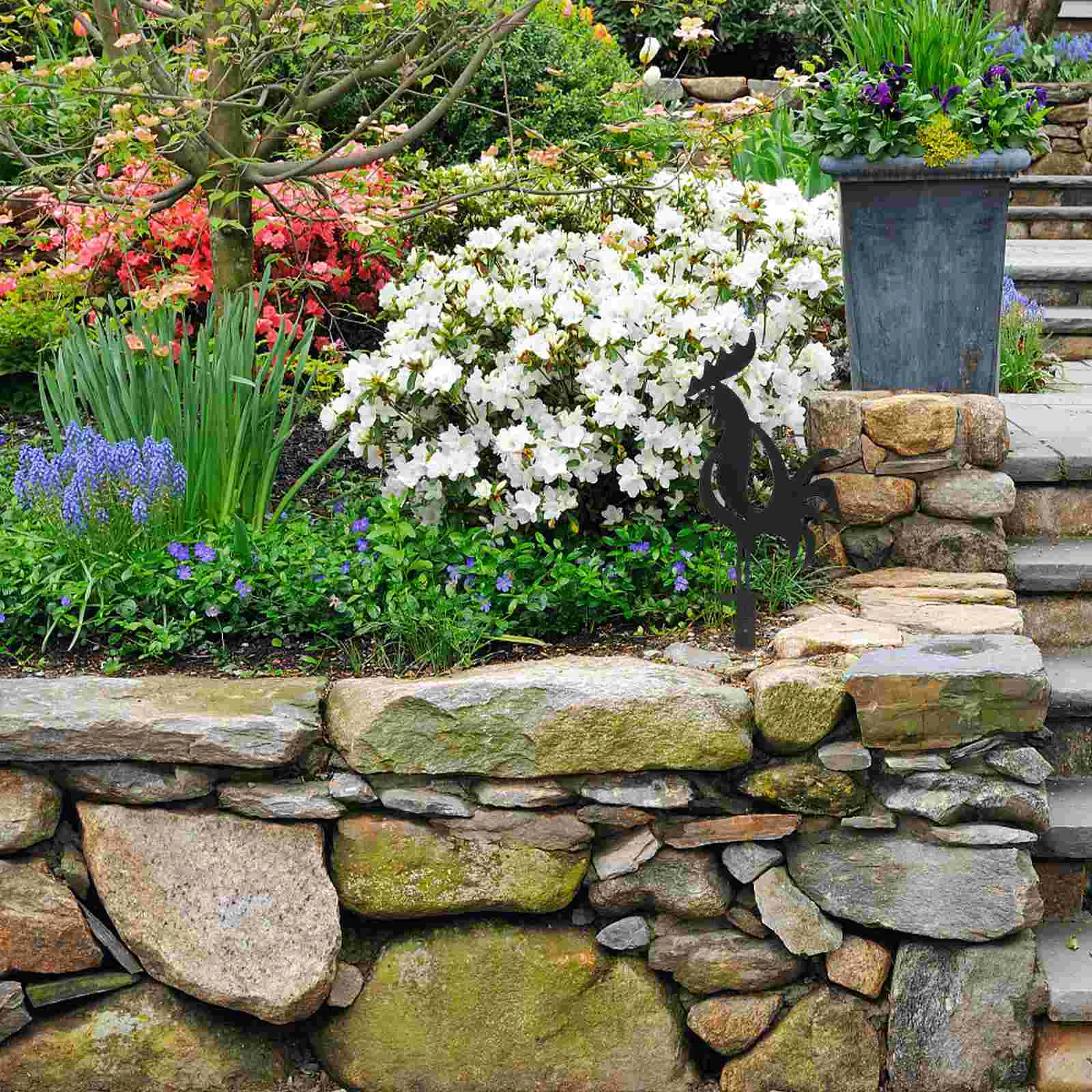 

Rooster Stake Sign Cumpleaños Para Backyard Metal Chicken Insert