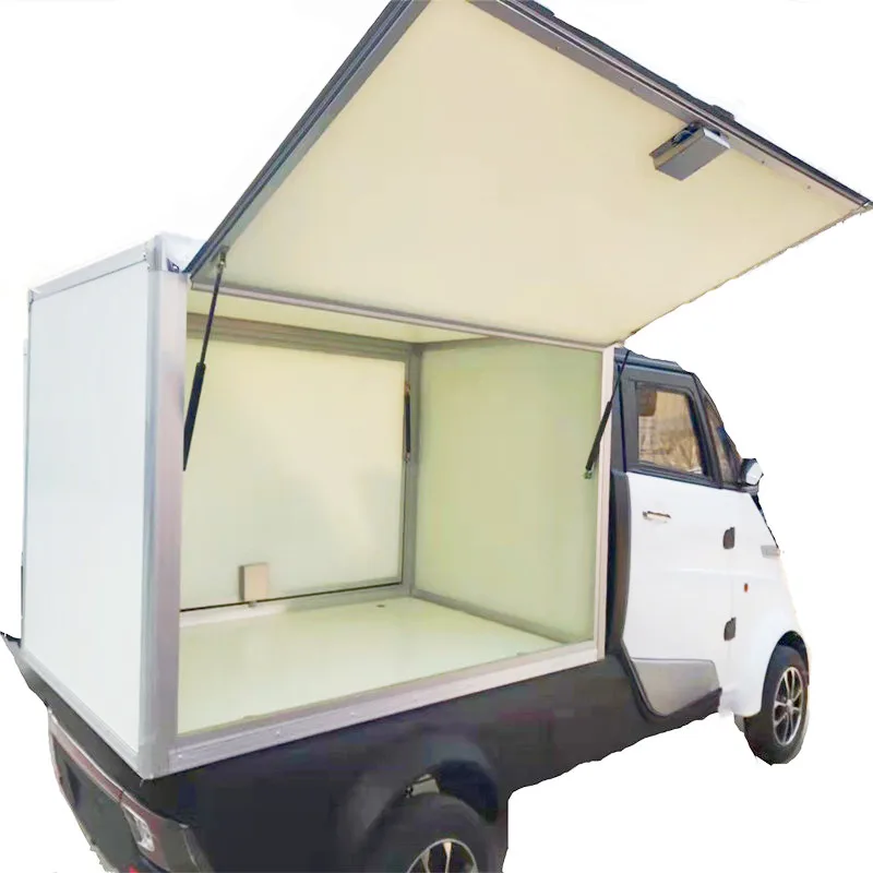 

With EEC Electric Express Delivery Cargo Cabin Closed Van Truck 3 Wheels Tricycle