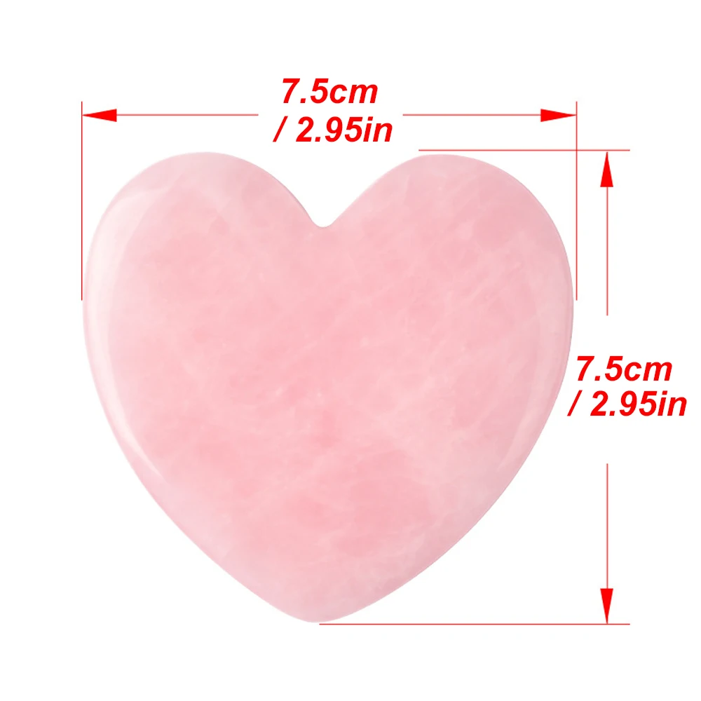 Скребок для гуаши из натурального розового нефрита массажер подтяжки лица доска