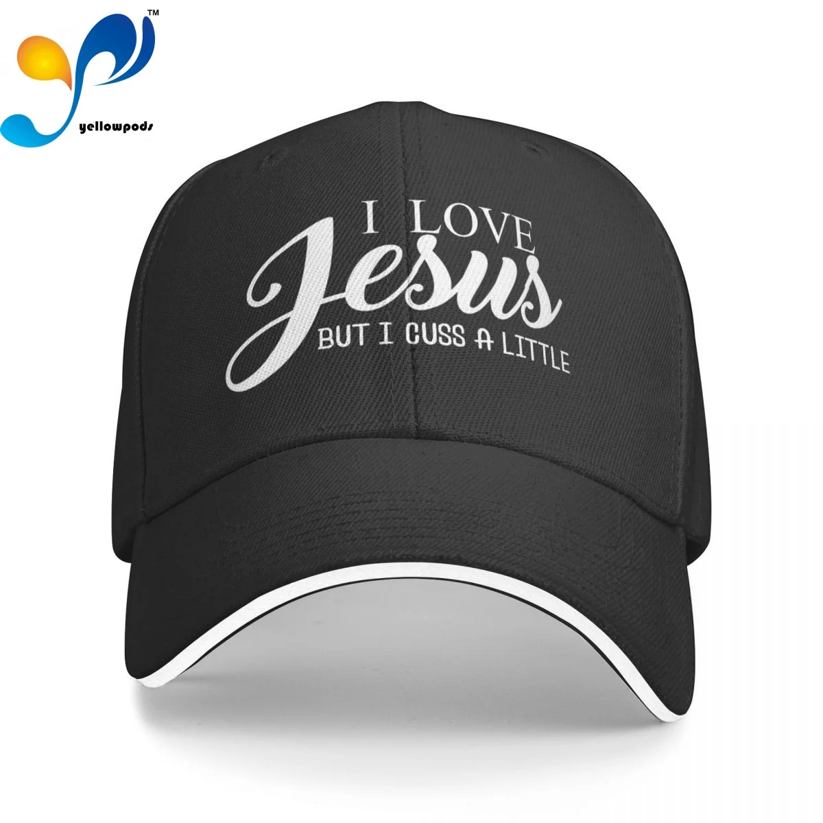 

I Love Jesus But I Cuss Little Trucker Cap Snapback Hat for Men Baseball Mens Hats Caps for Logo