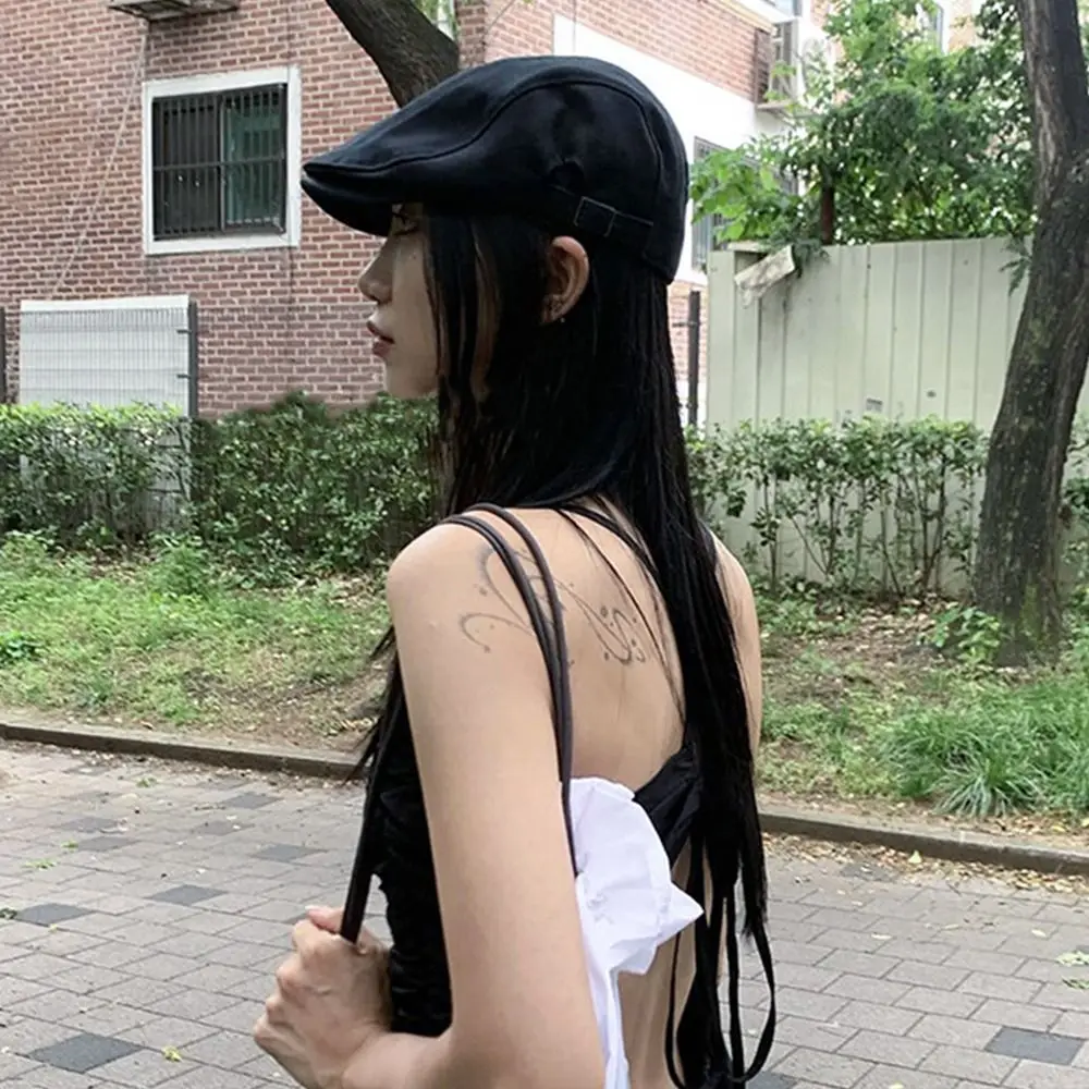 Модные дышащие береты шляпа защита от солнца Регулируемая Кепка плоская кепка