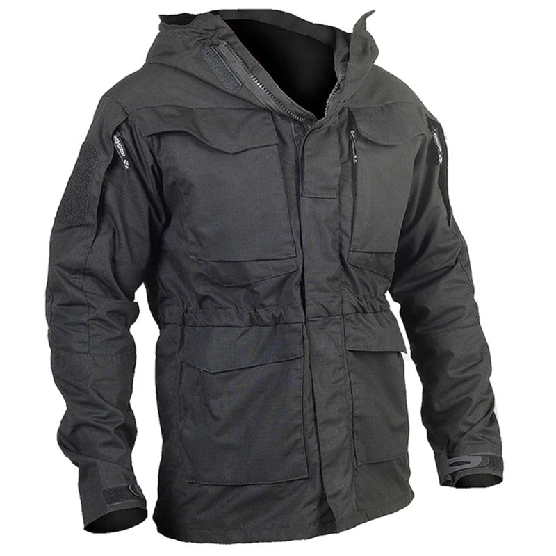 M65 UK US Army Clothes Windbreaker Military Field Jackets Mens Winter/Autumn Waterproof Flight Pilot Coat Hoodie Three Colors