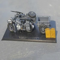 124 scale original factory wwii german yangtze bmw r75 three wheeled alloy motorcycle model for collection gift toy
