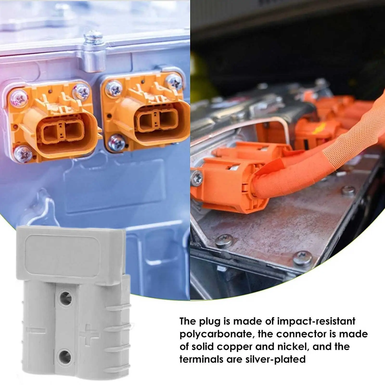 

50a Quick Plug Battery Charging Connector For Anderson Compatible Plugs--2 Power Tool Motorcycle Socket Adapter A9z1