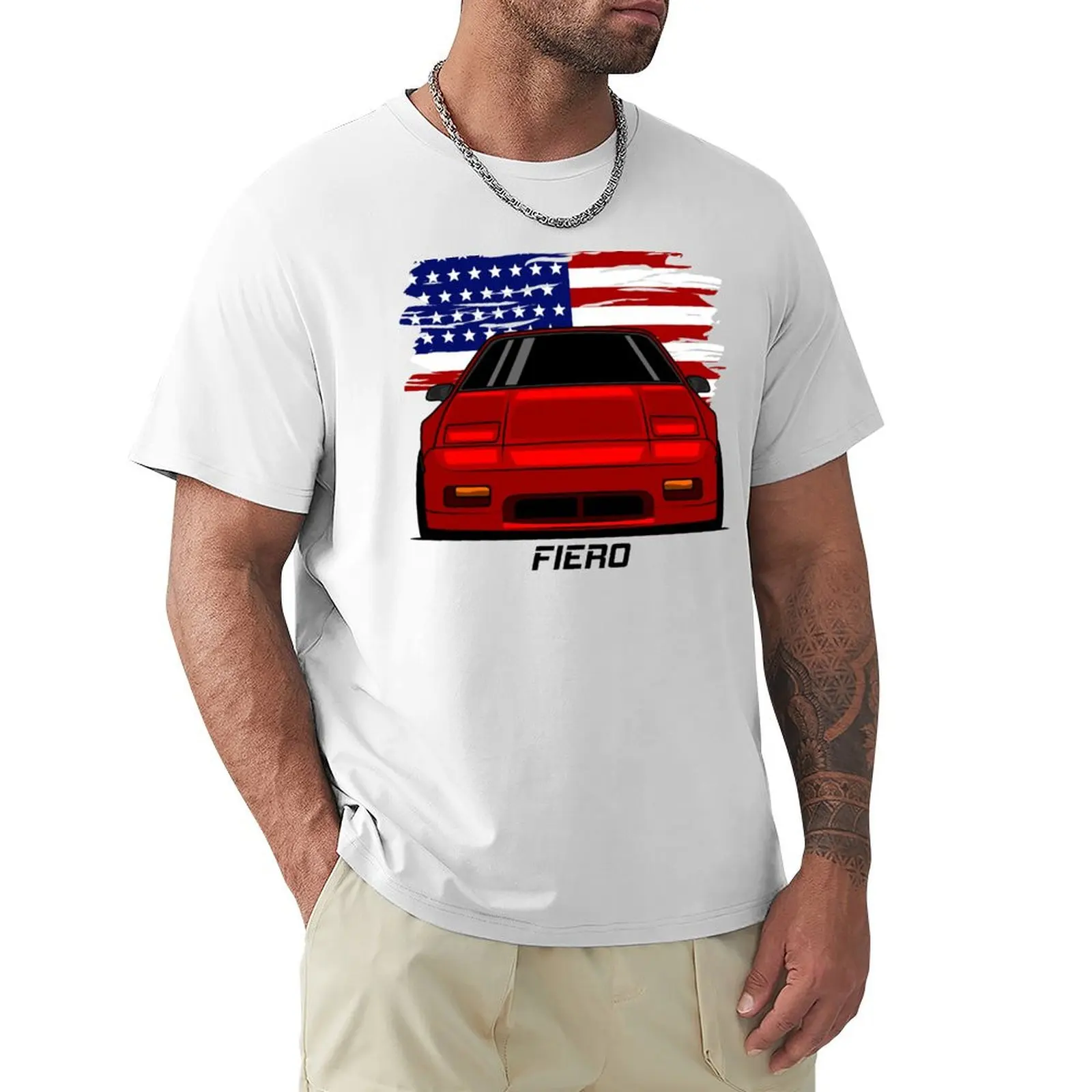 Передняя Красная футболка Fiero летний топ тренировочные рубашки для мужчин