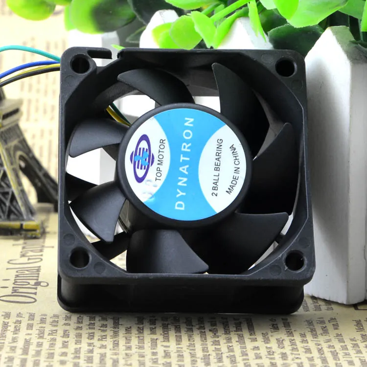 

TAIWAN ZHENGJIU 6025 6CM 12V0.80A DUAL BALL PWM SPEED CONTROL FOUR WIRE FAN DF126025BU