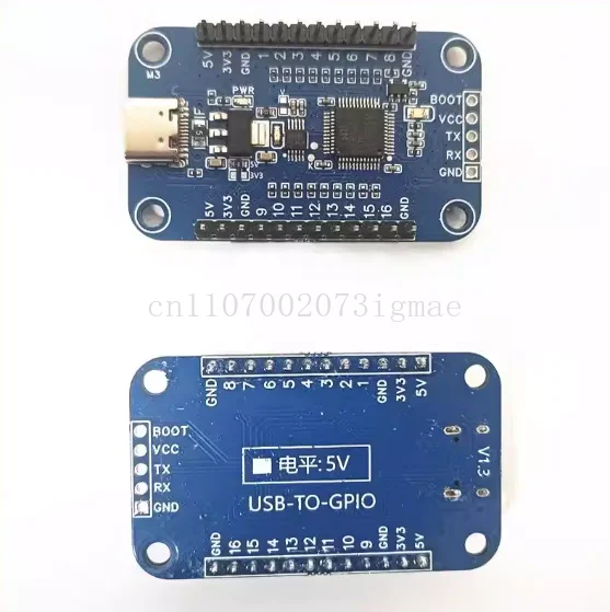 Фото USB-адаптер для 16 GPIO-выходов, последовательный порт PWM для 16 GPIO, уровень 3.3В/5В №4