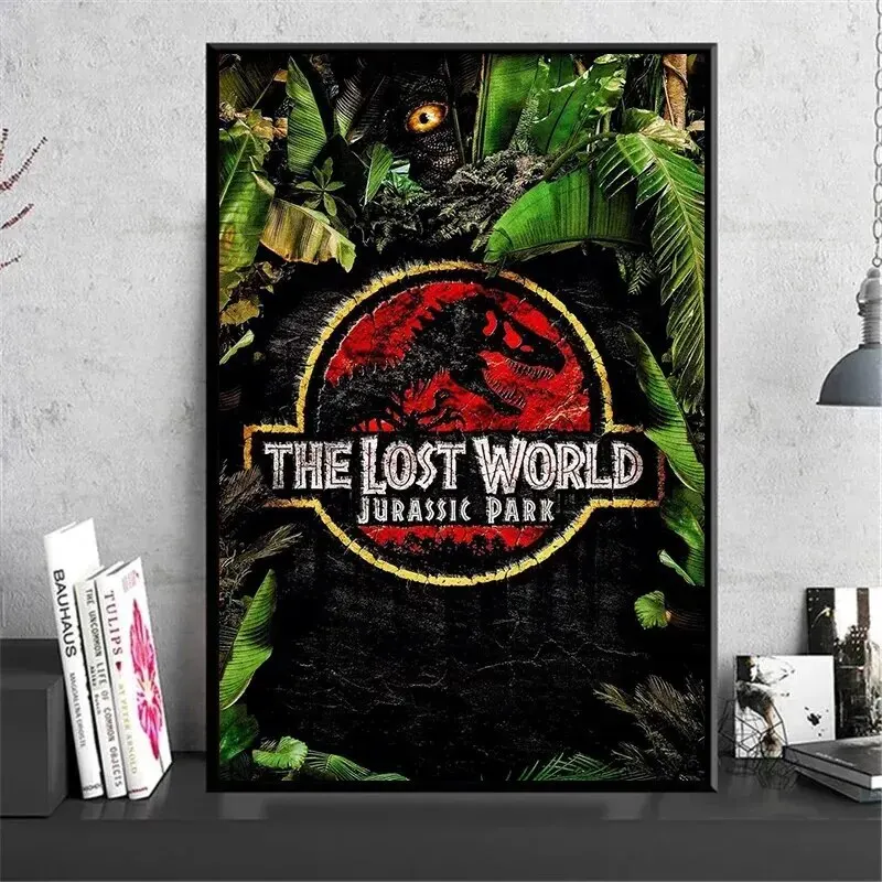 

Парк Юрского Периода, Винтажный Постер, Серия Динозавров, Печать На Холсте, Без Рамы, Настенное Искусство, Классический Стиль