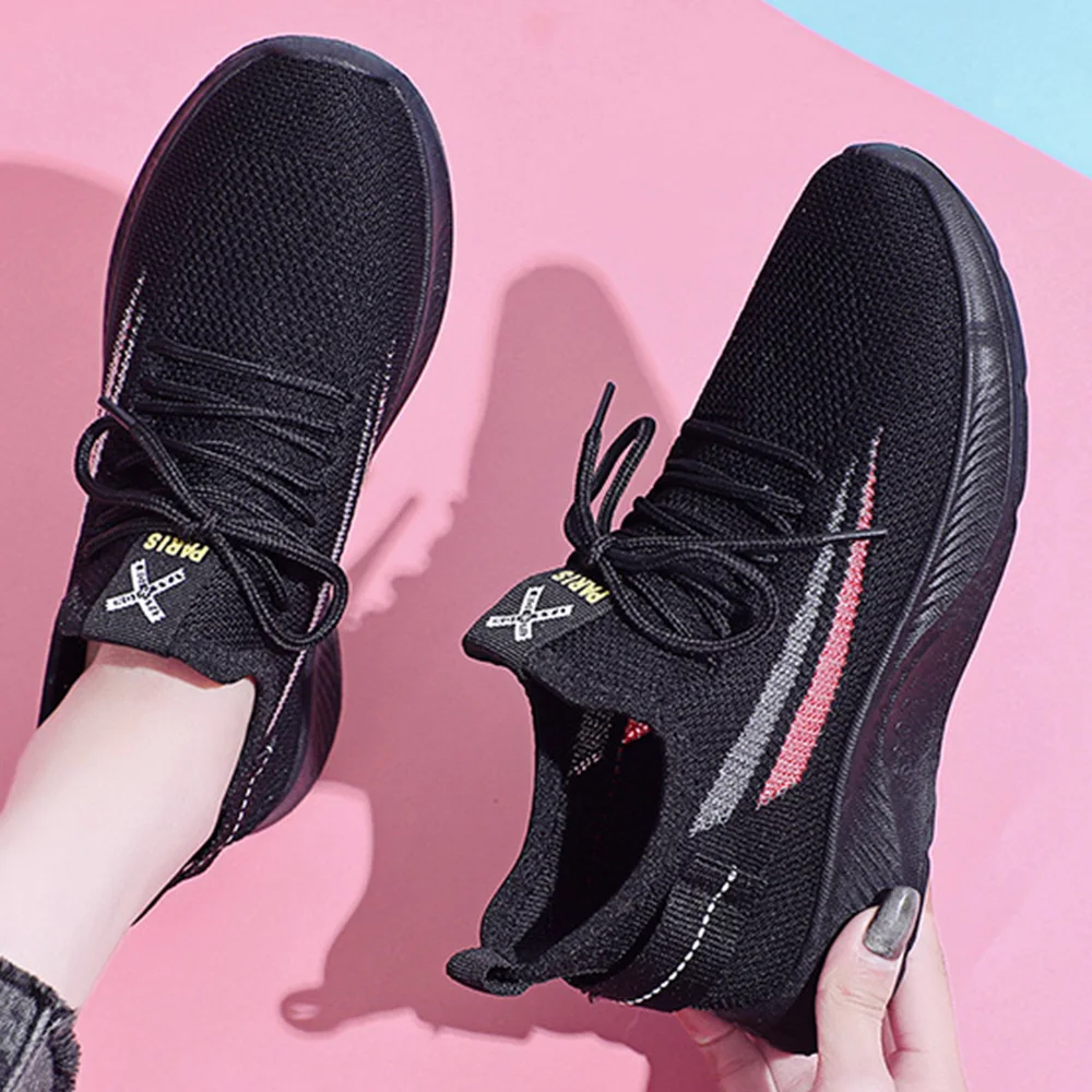 

Легкая и дышащая женская обувь, повседневная обувь на шнуровке, белая уличная обувь для бега, модная спортивная обувь для женщин