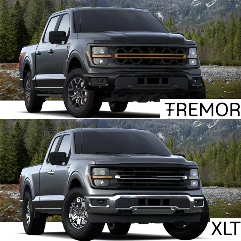 Фото Для Ford F150 2025 XL STX XLT Tremor: Модифицированная решетка переднего бампера (замена) №2
