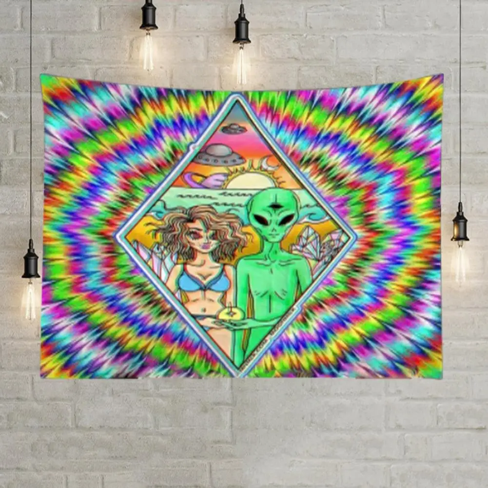 

Art Blanket Wide Usage Long Lasting Wear-resistance Wrinkle-free Hanging Rug Hanging Rug for Home