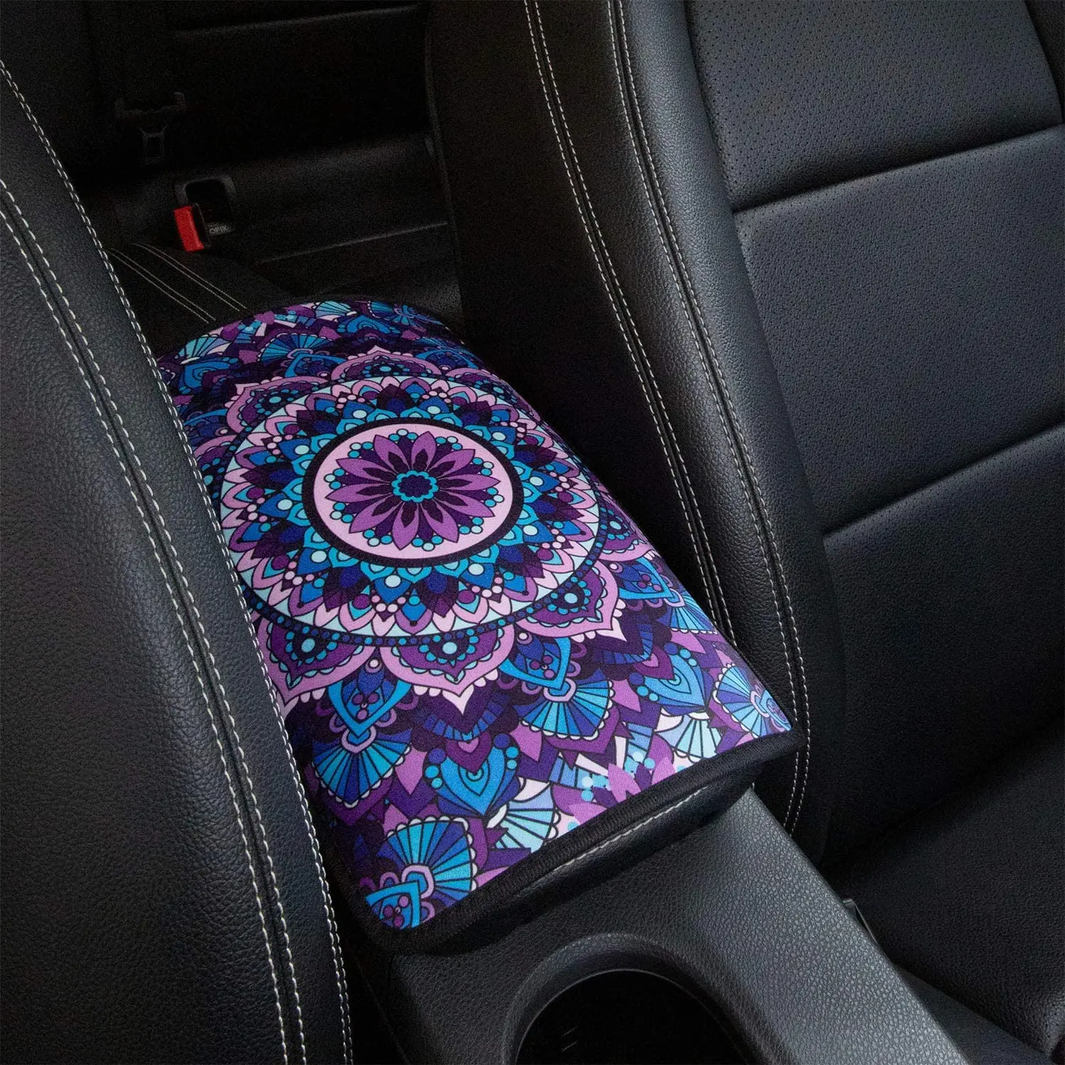 

Vehicle Center Console Cover Pad Universal Fit Soft Comfort Center Console Armrest Cushion for Car Stylish Pattern Design