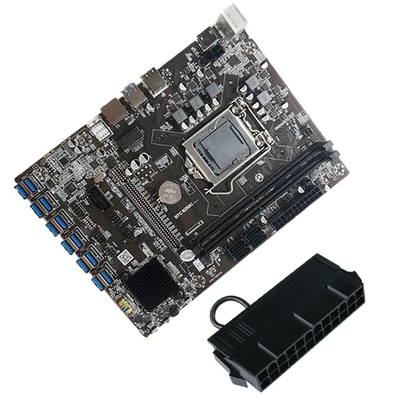 

Материнская плата B250C для майнинга BTC, 12 USB3.0 к PCI-E 16X, графический слот LGA 1151 DDR4 DIMM SATA3.0 с 24PIN силовым стартером