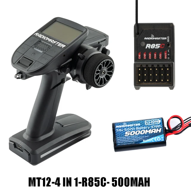 Radiomaster MT12 4in1 transmitter + R85C receiver + 2S 5000mAh battery