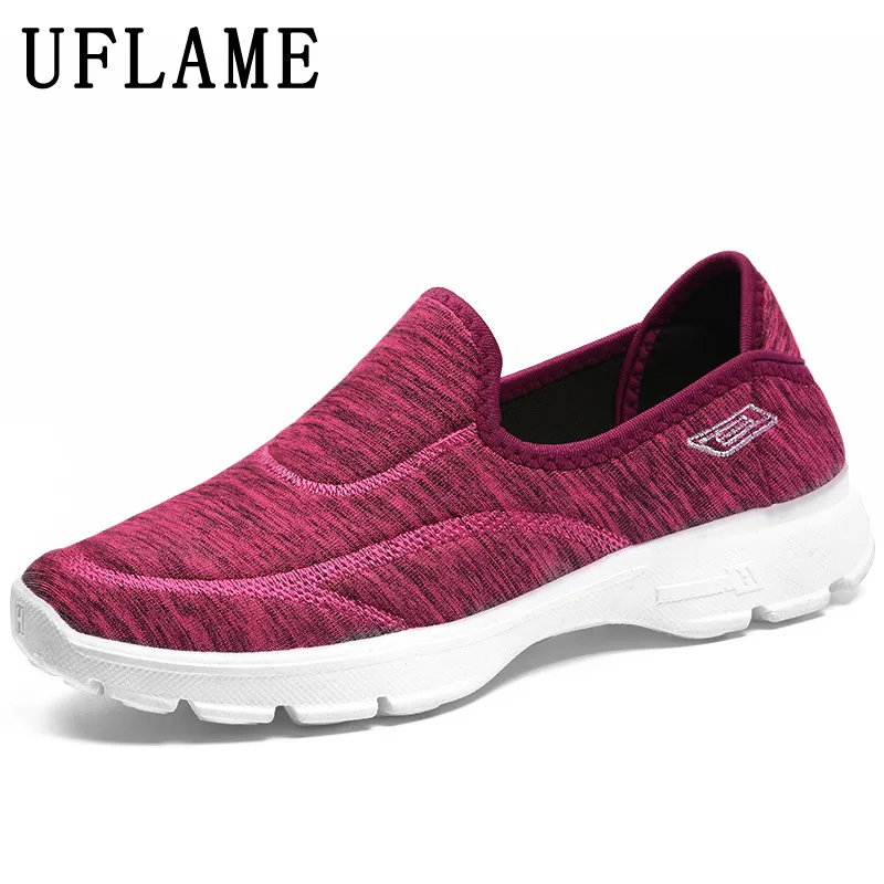 

Comfort Cloth Shoes for Women Soft Soles Walking Elderly Sports Shoes Ladies Flexible Mother Shoes Breathable Slip-on Sneakers